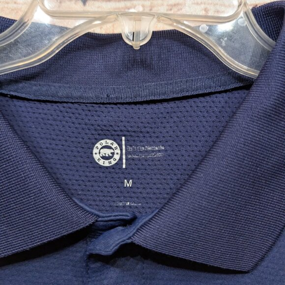 Polar King Short Sleeve Blue Polo Size Med - Picture 5 of 15